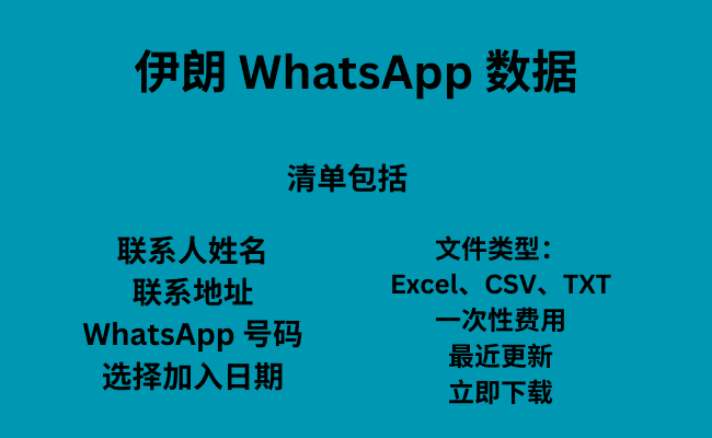 伊朗 WhatsApp 数据