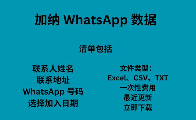 加纳 WhatsApp 数据