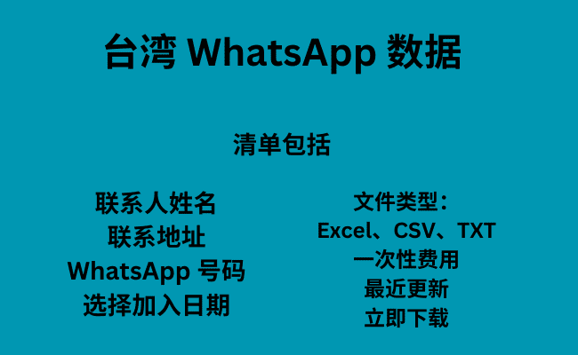 台湾 WhatsApp 数据