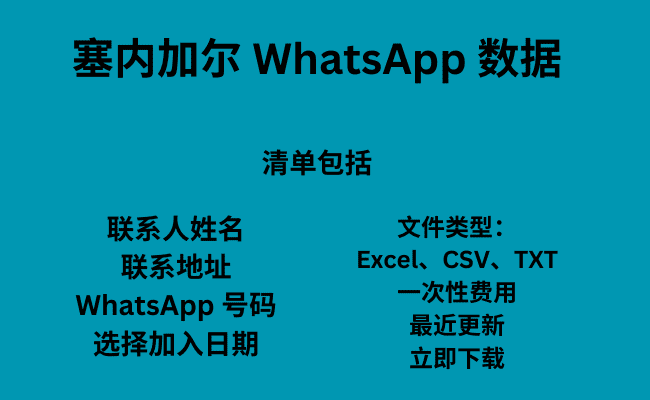 塞内加尔 WhatsApp 数据