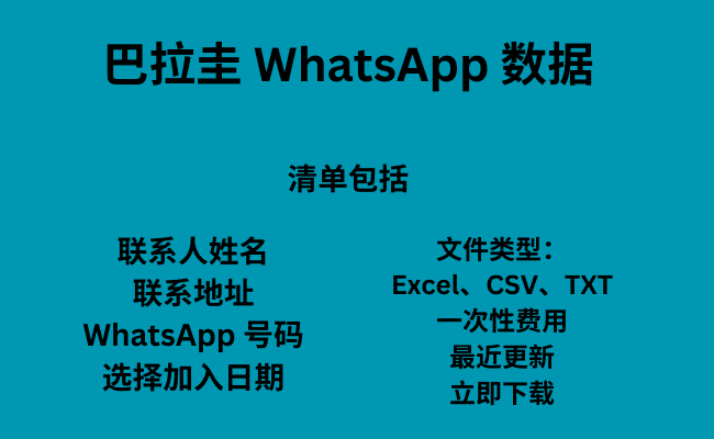 巴拉圭 WhatsApp 数据