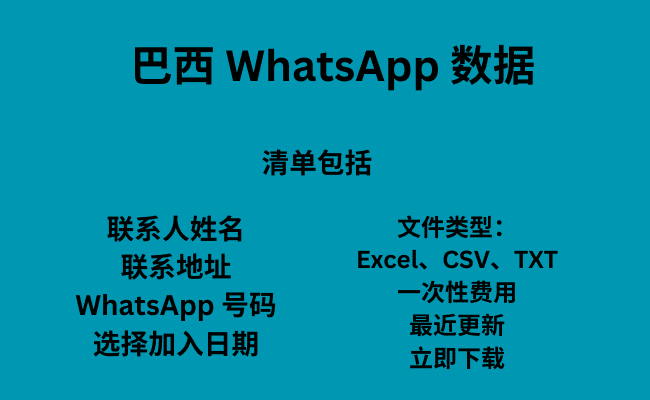 巴西 WhatsApp 数据