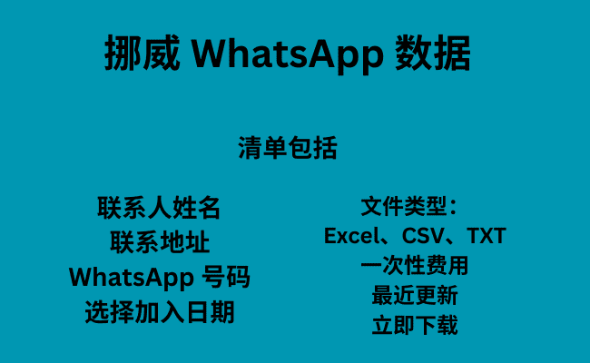 挪威 WhatsApp 数据