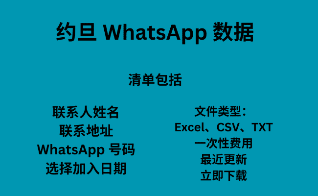 约旦 WhatsApp 数据