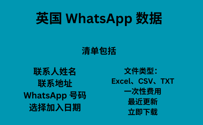 英国 WhatsApp 数据